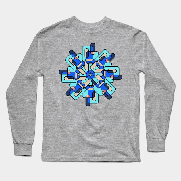 Retro Radial Long Sleeve T-Shirt by n23tees